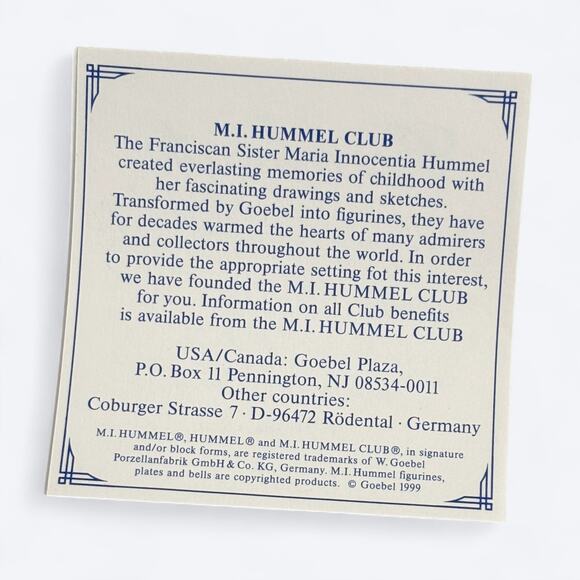 VTG‎ Y2K Honor Student #1528 & Puppet Princess #1664 M.J. Hummel Club 2000, 2001 - Picture 14 of 15